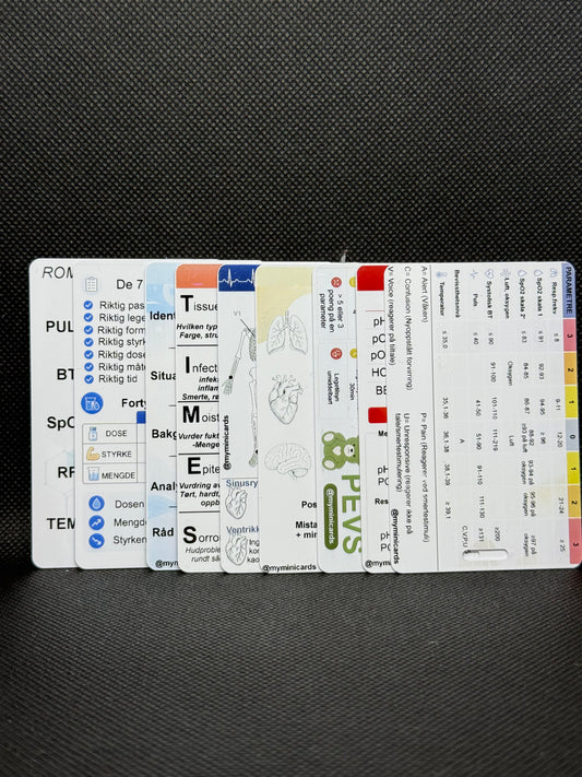 Kliniske hjelpekort - Bundle