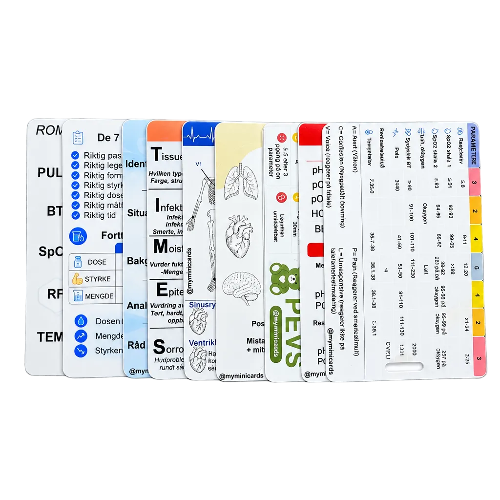 Kliniske kort - Bundle