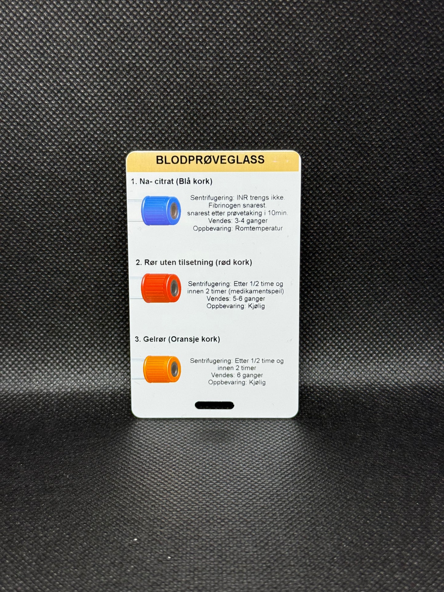 Blodprøveglass